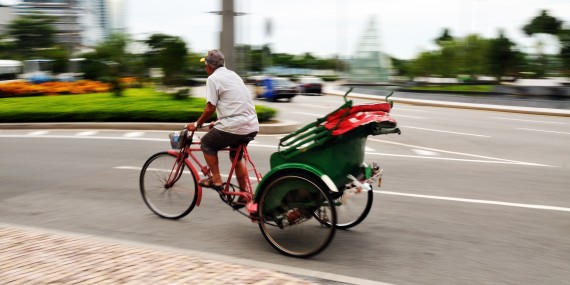 Bike Taxi, the Most Expensive Taxi Ride in Macao