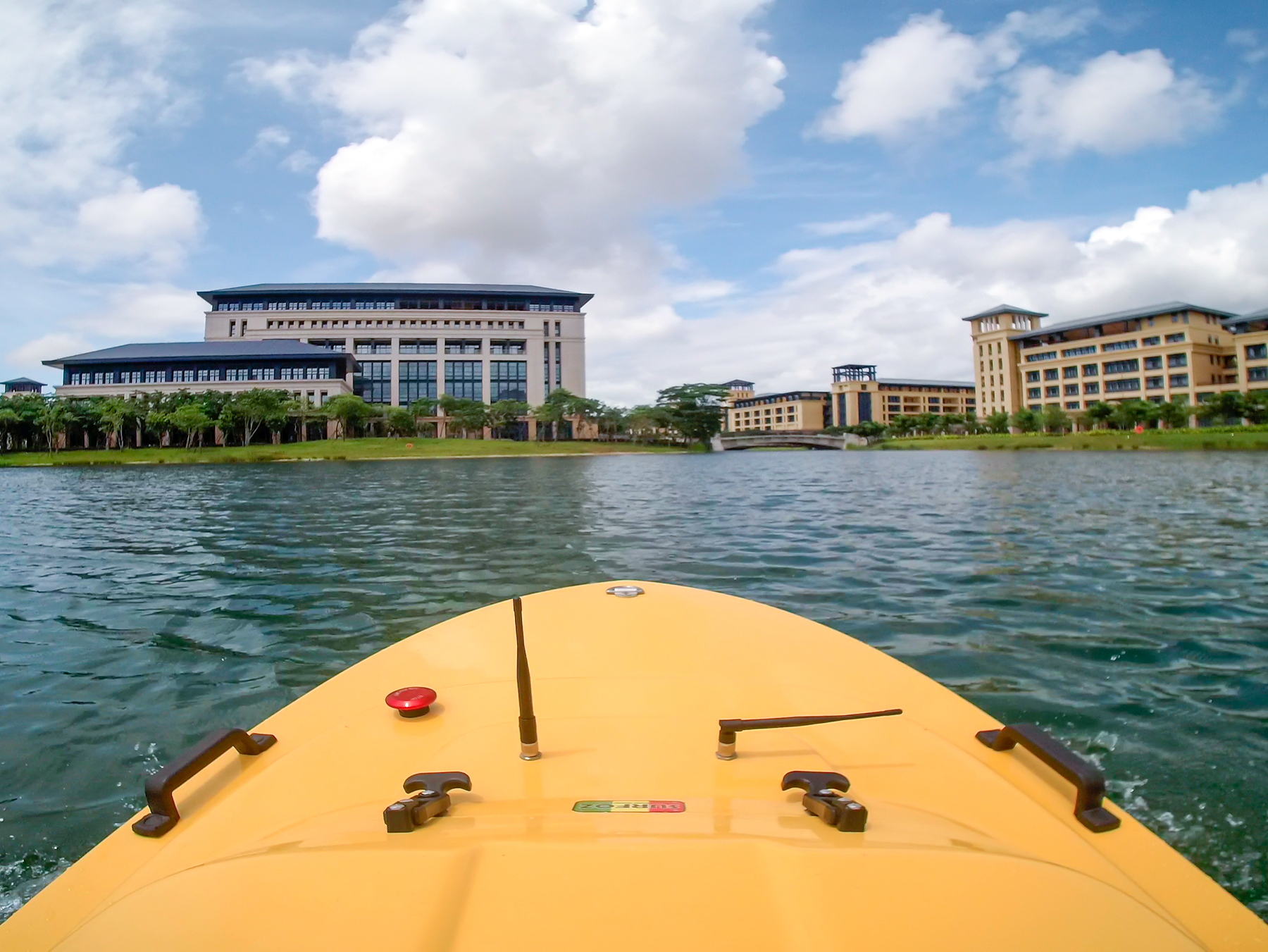 The SCORE Laboratory’s unmanned vessel is being tested on the UM campus